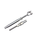 Cable Jaw Swageless Turnbuckle Pipe Turnbuckle, T316 Stainless Steel Wire Rope Tensioner for Marine, Deck, Dock - PACK 4