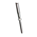 Marine T316 Stainless Steel Cable Jaw and Swage Stud Thread Turnbuckle, Wire Rope Tensioner for Deck, Dock, Boat - PACK 4