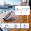 T304 Stainless Steel Drop In Anchor Fastener Bolt Grip Anchor, Concrete Expansion Anchor for Mounting - PACK 10