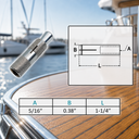 T304 Stainless Steel Drop In Anchor Fastener Bolt Grip Anchor, Concrete Expansion Anchor for Mounting - PACK 10