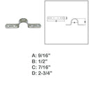 T316 Stainless Steel Deck Loop Pad Eye, Top Eye Strap Tie Down Anchor for Kayak, Boat, Marine - PACK 4