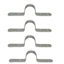 T316 Stainless Steel Deck Loop Pad Eye, Top Eye Strap Tie Down Anchor for Kayak, Boat, Marine - PACK 4