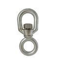 T316 Stainless Steel Chain Swivel, FED SPEC Drop Forged Marine Grade Swivel Connector for Chain, Rigging, Boat - PACK 4