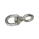 T316 Stainless Steel Chain Swivel, FED SPEC Drop Forged Marine Grade Swivel Connector for Chain, Rigging, Boat - PACK 4