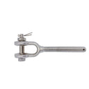 Drop Forged Stainless Steel Turnbuckle Jaw with Right Hand Thread, Marine Rigging Jaw End Fitting for Cable, Chain - PACK 4