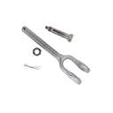 Drop Forged Stainless Steel Turnbuckle Jaw with Right Hand Thread, Marine Rigging Jaw End Fitting for Cable, Chain - PACK 4