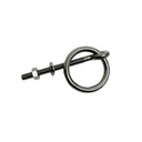 Marine T304 Stainless Steel Ring Eye Bolt with Shoulder, Ring Diameter Eye Bolt for Boat, Dock, Deck - PACK 4