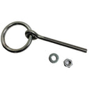 Marine T304 Stainless Steel Ring Eye Bolt with Shoulder, Ring Diameter Eye Bolt for Boat, Dock, Deck - PACK 4