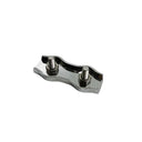 T304 Stainless Steel Duplex 2-Post Cable Wire Clamp, Wire Rope Clip Cable Clamp for Railing, Rigging - PACK 4