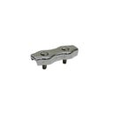T304 Stainless Steel Duplex 2-Post Cable Wire Clamp, Wire Rope Clip Cable Clamp for Railing, Rigging - PACK 4