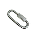Marine T316 Stainless Steel Long Quick Link, Connect Link Chain Connector for Rope, Chain, Cable, Rigging - PACK 4