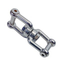 T316 Stainless Steel Jaw Jaw Swivel Anchor Connector with Flush Pin, Marine Boat Anchor Chain Connector - PACK 4