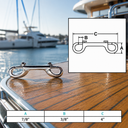 T316 Stainless Steel Marine Boat Double Bolt Snap, Double Sided Trigger Snap Hook for Rope, Chain, Cable, and Rigging - PACK 4