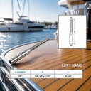 Hand Swage Lifeline Stud RH Cable Rail, T316 Stainless Steel Marine Grade Thread Wire Rope Railing Fitting - PACK 4