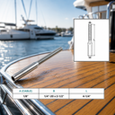 Hand Swage Lifeline Stud RH Cable Rail, T316 Stainless Steel Marine Grade Thread Wire Rope Railing Fitting - PACK 4