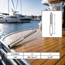 Hand Swage Lifeline Stud RH Cable Rail, T316 Stainless Steel Marine Grade Thread Wire Rope Railing Fitting - PACK 4