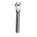 Marine T316 Stainless Steel Streamline Adjustable Jaw, Cable Rail Jaw Fitting for Wire Rope, Deck, Dock, and Railing - PACK 4