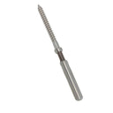Marine T316 Stainless Steel Cable Lag Swage Stud, Cable Railing Rail Fitting for Deck, Dock, Stair, and Wire Rope - PACK 4