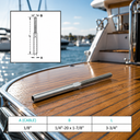 Marine Grade T316 Stainless Steel Cable Rail Hand Swage Stud, Swage Terminal Fitting for Wire Rope, Deck, Dock - PACK 4