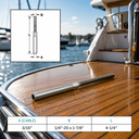 Marine Grade T316 Stainless Steel Cable Rail Hand Swage Stud, Swage Terminal Fitting for Wire Rope, Deck, Dock - PACK 4