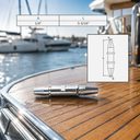 Marine Grade T316 Stainless Steel Swageless Jointer, Cable Railing Wire Rope Connector for Deck, Dock, Stair - PACK 4