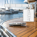 Marine Grade T316 Stainless Steel Swageless Jointer, Cable Railing Wire Rope Connector for Deck, Dock, Stair - PACK 4