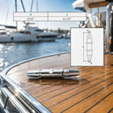 Marine Grade T316 Stainless Steel Swageless Jointer, Cable Railing Wire Rope Connector for Deck, Dock, Stair - PACK 4