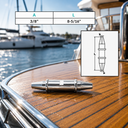 Marine Grade T316 Stainless Steel Swageless Jointer, Cable Railing Wire Rope Connector for Deck, Dock, Stair - PACK 4