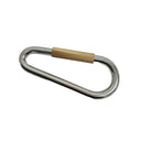T304 Stainless Steel Quick Link with Spring Loaded Lock, Copper Spring Gate Connector for Chain, Rope, Cable - PACK 4