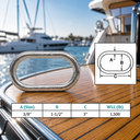 Drop Forged Non-Magnetic T316 Stainless Steel Master Link, Marine Grade Rigging Connector for Lifting, Chain, and Sling Hardware