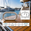 Drop Forged Non-Magnetic T316 Stainless Steel Master Link, Marine Grade Rigging Connector for Lifting, Chain, and Sling Hardware