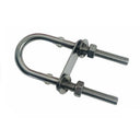 T304 Stainless Steel U-Bolt, U Shaped Fastener with Threaded Ends for Pipe, Railing, Mounting - PACK 4