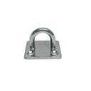 Marine T316 Stainless Steel Square Pad Eye, Rigging Lift Plate for Boat, Dock, Deck, Rope, Cable - PACK 4