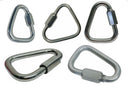 T316 Stainless Steel Delta Quick Link, Marine Grade Triangle Carabiner Connector for Chain, Rope, Cable, and Rigging - PACK 5