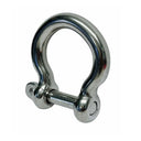 Stainless Steel Commercial Bow Shackle, Boat Anchor Rigging Shackle for Paracord, Rope, Chain, Cable - PACK 5