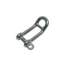 Marine Boat Headboard Shackle with Captive Pin, Stainless Steel Sailboat Rigging Shackle for Rope, Cable - PACK 4