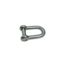 T316 Stainless Steel D Shackle with Hex Sink Screw Pin, Marine Grade Rigging Shackle for Boat, Anchor, Chain - PACK 4