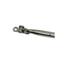 Marine T316 Stainless Steel Deck Toggle & Swage Stud Turnbuckle, Cable Wire Rope Tensioner for Boat, Deck - PACK 4