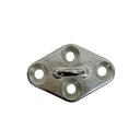 T304 Stainless Steel Diamond Pad Eye Plate, Hammock Rigging Boat Deck Hardware for Rope, Chain, Cable - PACK 4