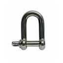 T316 Stainless Steel D Chain Shackle with Screw Pin - PACK 5