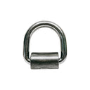 T316 Stainless Steel Weld-On Lashing Ring D-Ring, Marine Boat Tie-Down Anchor for Trailer, Deck, Dock - PACK 4