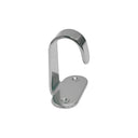 T316 Stainless Steel Top Mount Flat Hook Single Hook, Marine Grade Boat Deck Hook for Dock, Cabin, Rope, Line - PACK 10