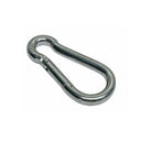 T316 Stainless Steel Carabiner Spring Snap Hook, Marine Grade Clip Connector for Rope, Chain, Cable, Boat - PACK 5
