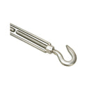 T316 Stainless Steel Marine Hook Hook Jaw Jaw Turnbuckle, Adjustable Rigging Tensioner for Cable, Chain, Rope, and Boat Hardware