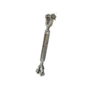 T316 Stainless Steel Marine Hook Hook Jaw Jaw Turnbuckle, Adjustable Rigging Tensioner for Cable, Chain, Rope, and Boat Hardware