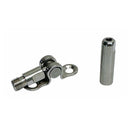 Marine T316 Stainless Steel Push And Go Swageless Deck Toggle, Cable Wire Rope Fitting for Deck, Dock, and Rail Systems - PACK 4