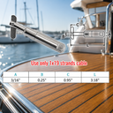 Marine Boat T316 Stainless Steel Push And Go Swageless Drop Pin, Cable Wire Rope Fitting for Deck, Dock, and Rail Systems - PACK 4
