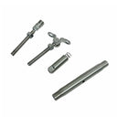 T316 Stainless Steel Push And Go Deck Toggle Turnbuckle, Marine Grade Cable Tensioner for 1/4" and 3/16" Cable - PACK 4