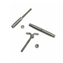 T316 Stainless Steel Push And Go Deck Toggle Turnbuckle, Marine Grade Cable Tensioner for 1/4" and 3/16" Cable - PACK 4