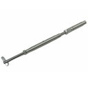 Push And Go Drop Pin Turnbuckle with 1/4"-20 Thread, Stainless Steel Cable Wire Tensioner for Cable Railing and Marine Use - PACK 4